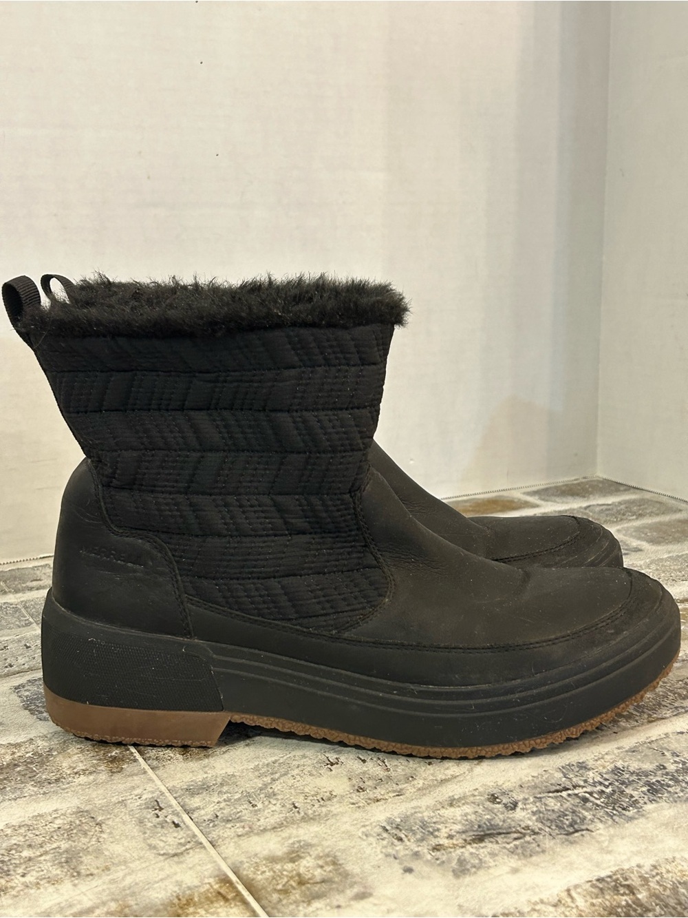 Merrell Womens Haven Bluff Polar Waterproof Ankle Boot Black